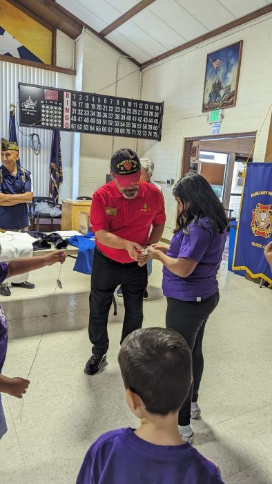 Members of the American Legion Post 217 and Gilroy VFW Post 6309 hosted the Go Kids Academy on 7.26.202